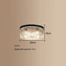 GobekUsa Crystal Round Ceiling Chandelier for Elegant Living and Dining Rooms