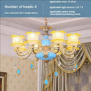 GobekUsa Elegant Crystal Chandelier Living Room Bedroom Lighting