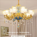 GobekUsa Elegant Crystal Chandelier Living Room Bedroom Lighting