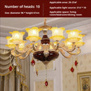 GobekUsa Elegant Crystal Chandelier Living Room Bedroom Lighting