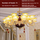 GobekUsa Elegant Crystal Chandelier Living Room Bedroom Lighting