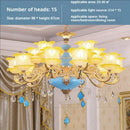 GobekUsa Elegant Crystal Chandelier Living Room Bedroom Lighting