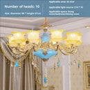 GobekUsa Elegant Crystal Chandelier Living Room Bedroom Lighting