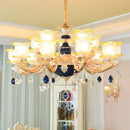 GobekUsa Elegant Crystal Chandelier Living Room Bedroom Lighting