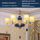 GobekUsa Elegant Crystal Chandelier Living Room Bedroom Lighting