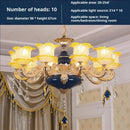 GobekUsa Elegant Crystal Chandelier Living Room Bedroom Lighting