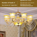 GobekUsa Elegant Crystal Chandelier Living Room Bedroom Lighting