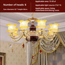 GobekUsa Elegant Crystal Chandelier Living Room Bedroom Lighting