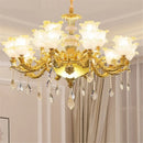 GobekUsa Elegant Crystal Chandelier Living Room Bedroom Lighting