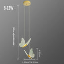 GobekUsa Butterfly Pendant Lamp: Stylish Suspension Hanging Light for Bedroom, Living Room, Bar