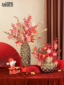 GobekUsa Elegant Gold Ceramic Rose Vase for Modern Home Decor & Wedding Centerpieces