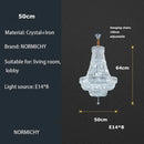 GobekUsa Gold/Chrome K9 Crystal Chandelier for Elegant Home Décor