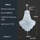 GobekUsa Gold/Chrome K9 Crystal Chandelier for Elegant Home Décor