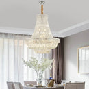GobekUsa Gold/Chrome K9 Crystal Chandelier for Elegant Home Décor