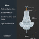 GobekUsa Gold/Chrome K9 Crystal Chandelier for Elegant Home Décor