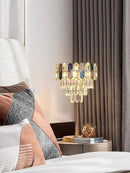 GobekUsa Crystal Bar Table Lamp Luxury Dimmable 2700K Desk Light Elegant Home Decor