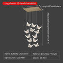 GobekUsa Butterfly Ladder Pendant Lights Chandelier for Loft Decor Interior Lighting Stairs Bedside
