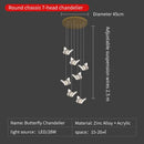GobekUsa Butterfly Ladder Pendant Lights Chandelier for Loft Decor Interior Lighting Stairs Bedside