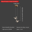 GobekUsa Butterfly Ladder Pendant Lights Chandelier for Loft Decor Interior Lighting Stairs Bedside