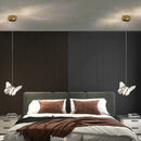 GobekUsa Butterfly Ladder Pendant Lights Chandelier for Loft Decor Interior Lighting Stairs Bedside