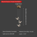 GobekUsa Butterfly Ladder Pendant Lights Chandelier for Loft Decor Interior Lighting Stairs Bedside