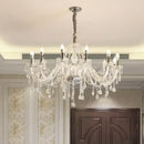 GobekUsa Crystal Candelabra Pendant Chandelier, Elegant Lighting Fixture for Bedroom, Dining & Living Room