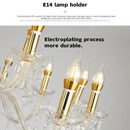 GobekUsa Crystal Candelabra Pendant Chandelier, Elegant Lighting Fixture for Bedroom, Dining & Living Room