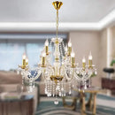 GobekUsa Crystal Candelabra Pendant Chandelier, Elegant Lighting Fixture for Bedroom, Dining & Living Room