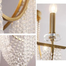GobekUsa Crystal Candle Chandelier: Elegant Hanging Lamp for Villa, Dining Room, Bedroom, Living Room