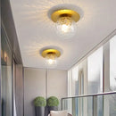 GobekUsa Elegant Crystal Ceiling Light Fixture for Hall Entrance Balcony Bathroom IP20