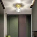 GobekUsa Elegant Crystal Ceiling Light Fixture for Hall Entrance Balcony Bathroom IP20