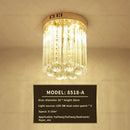 GobekUsa Elegant Crystal Ceiling Light for Entryway, Stairs, and Hallway