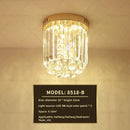 GobekUsa Elegant Crystal Ceiling Light for Entryway, Stairs, and Hallway