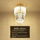 GobekUsa Elegant Crystal Ceiling Light for Entryway, Stairs, and Hallway