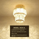 GobekUsa Elegant Crystal Ceiling Light for Entryway, Stairs, and Hallway