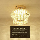 GobekUsa Elegant Crystal Ceiling Light for Entryway, Stairs, and Hallway