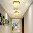 GobekUsa Elegant Crystal Ceiling Light for Entryway, Stairs, and Hallway