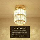 GobekUsa Elegant Crystal Ceiling Light for Entryway, Stairs, and Hallway