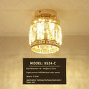 GobekUsa Elegant Crystal Ceiling Light for Entryway, Stairs, and Hallway