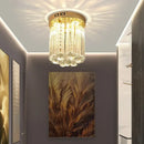 GobekUsa Elegant Crystal Ceiling Light for Entryway, Stairs, and Hallway