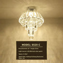 GobekUsa Elegant Crystal Ceiling Light for Entryway, Stairs, and Hallway