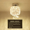 GobekUsa Elegant Crystal Ceiling Light for Entryway, Stairs, and Hallway