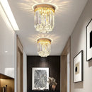 GobekUsa Elegant Crystal Ceiling Light for Entryway, Stairs, and Hallway