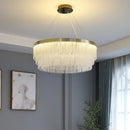 GobekUsa Elegant Gold Crystal Chandelier for Home Lighting