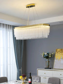 GobekUsa Elegant Gold Crystal Chandelier for Home Lighting