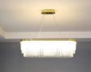 GobekUsa Elegant Gold Crystal Chandelier for Home Lighting