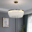 GobekUsa Elegant Gold Crystal Chandelier for Home Lighting