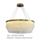 GobekUsa Elegant Gold Crystal Chandelier for Home Lighting