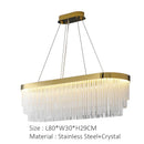 GobekUsa Elegant Gold Crystal Chandelier for Home Lighting