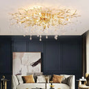 GobekUsa Elegant Gold Crystal Chandelier for Modern Luxury Living Spaces